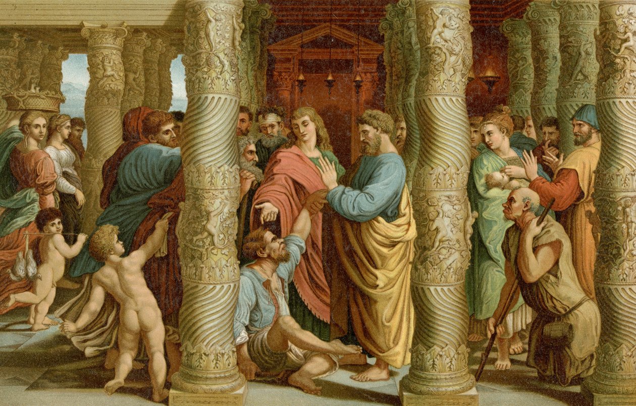 Cura dos nascidos coxos de after Raphael