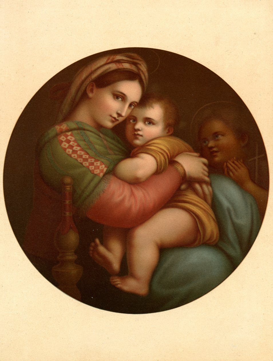 Madonna da cadeira de after Raphael