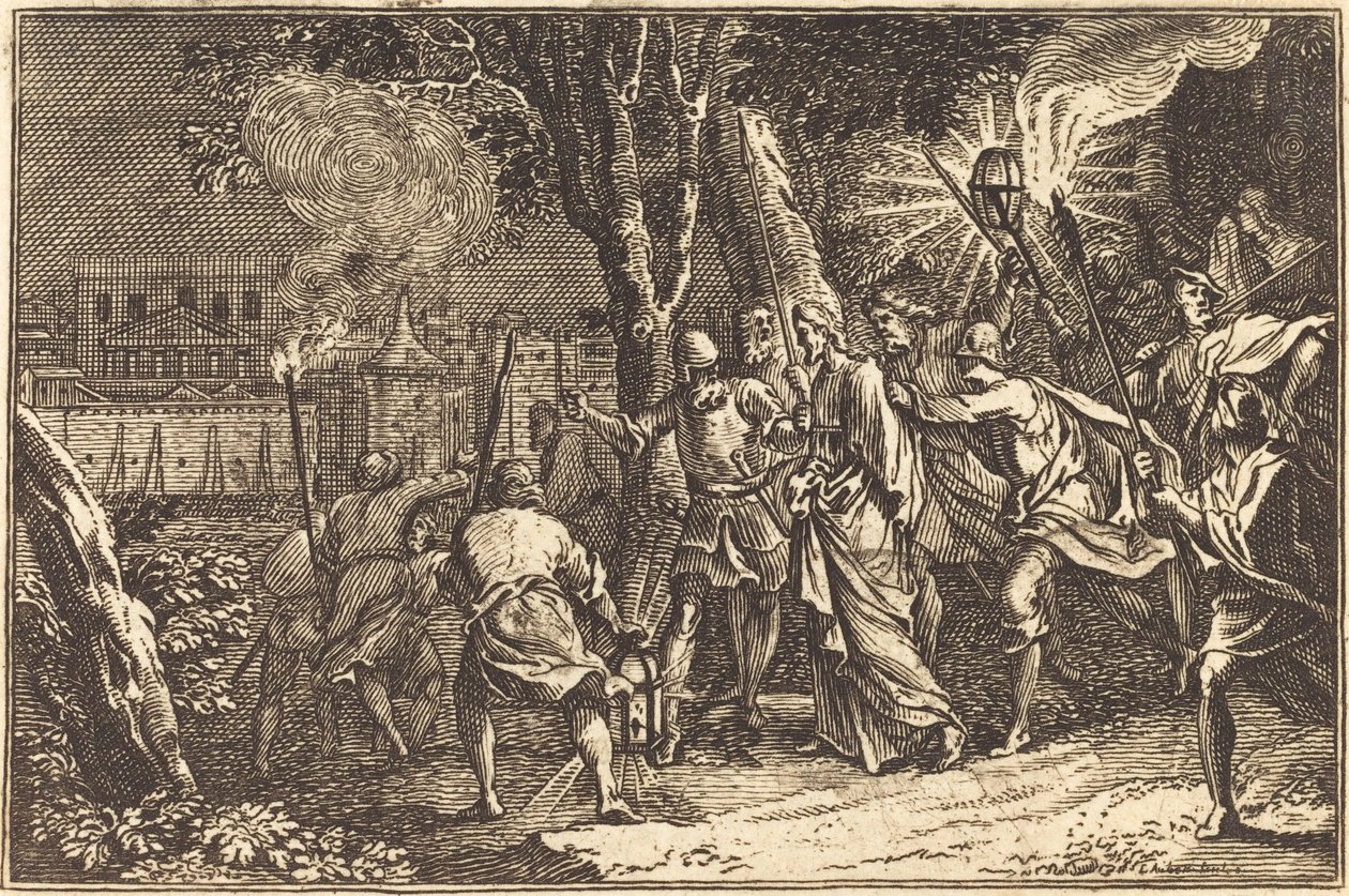 A prisão de Cristo de after Sébastien Le Clerc I