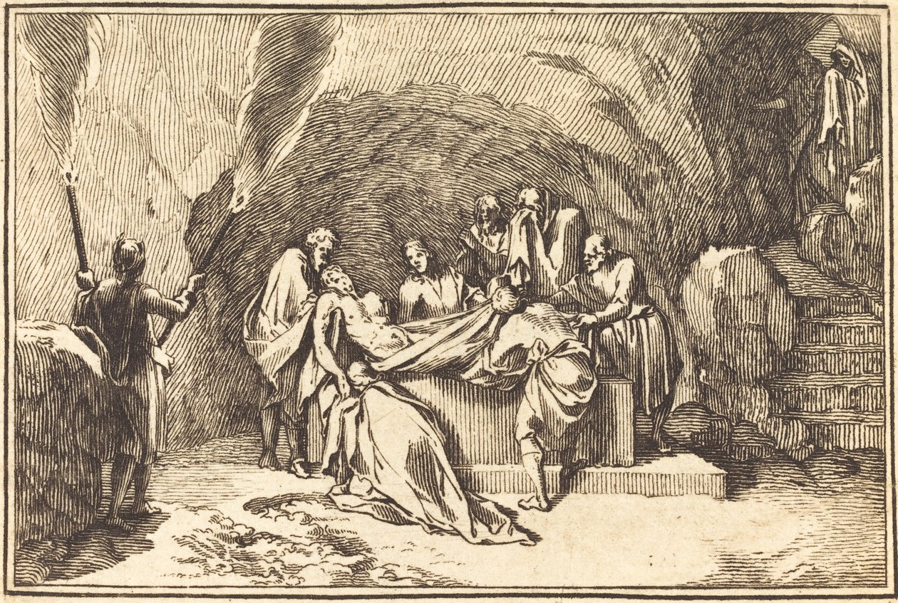 O sepultamento de after Sébastien Le Clerc I