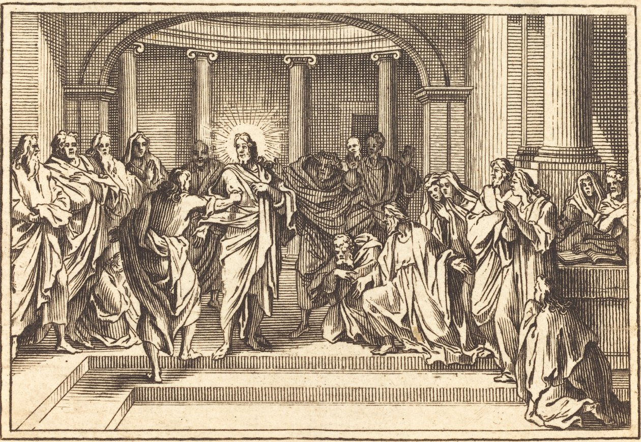 A incredulidade de Thomas de after Sébastien Le Clerc I