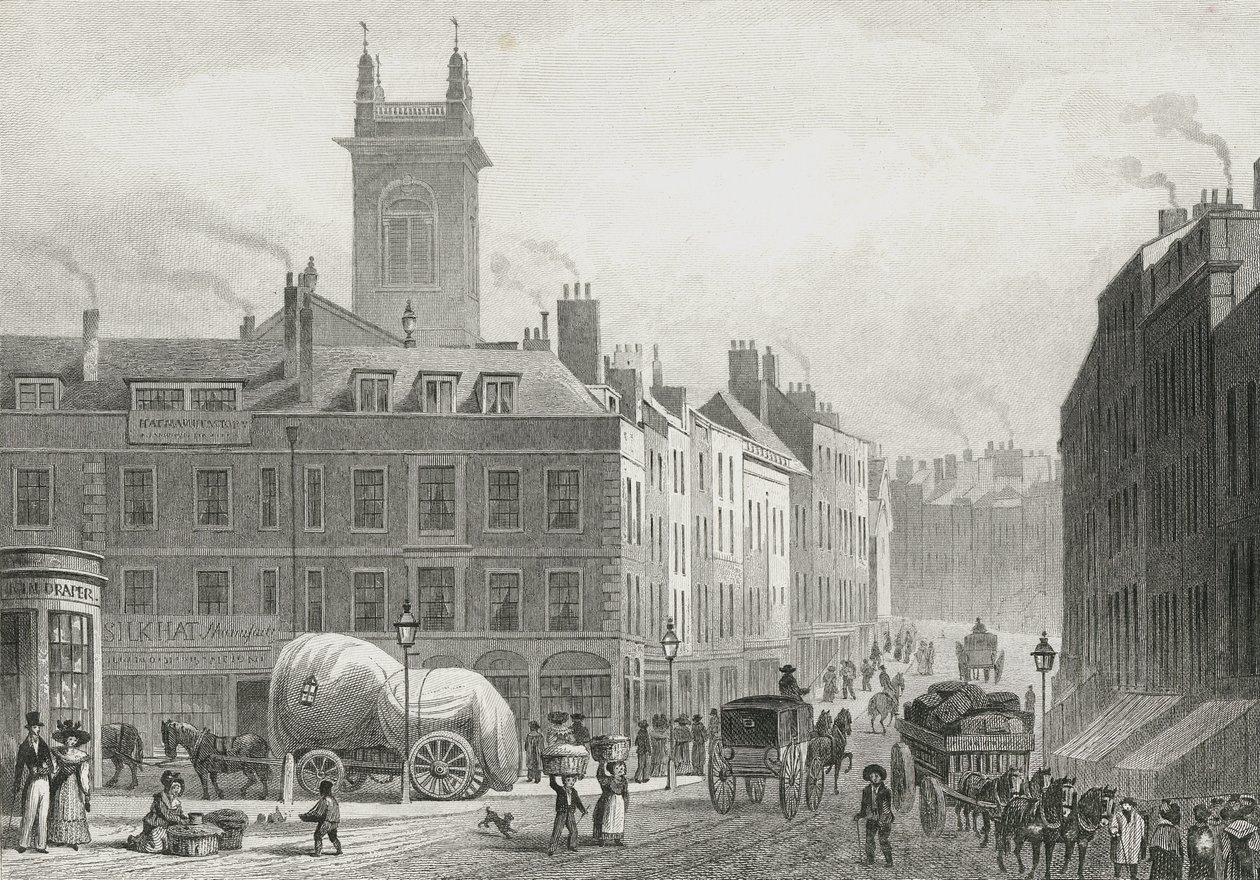 Ponte Holborn, 1831 de Thomas Hosmer after Shepherd