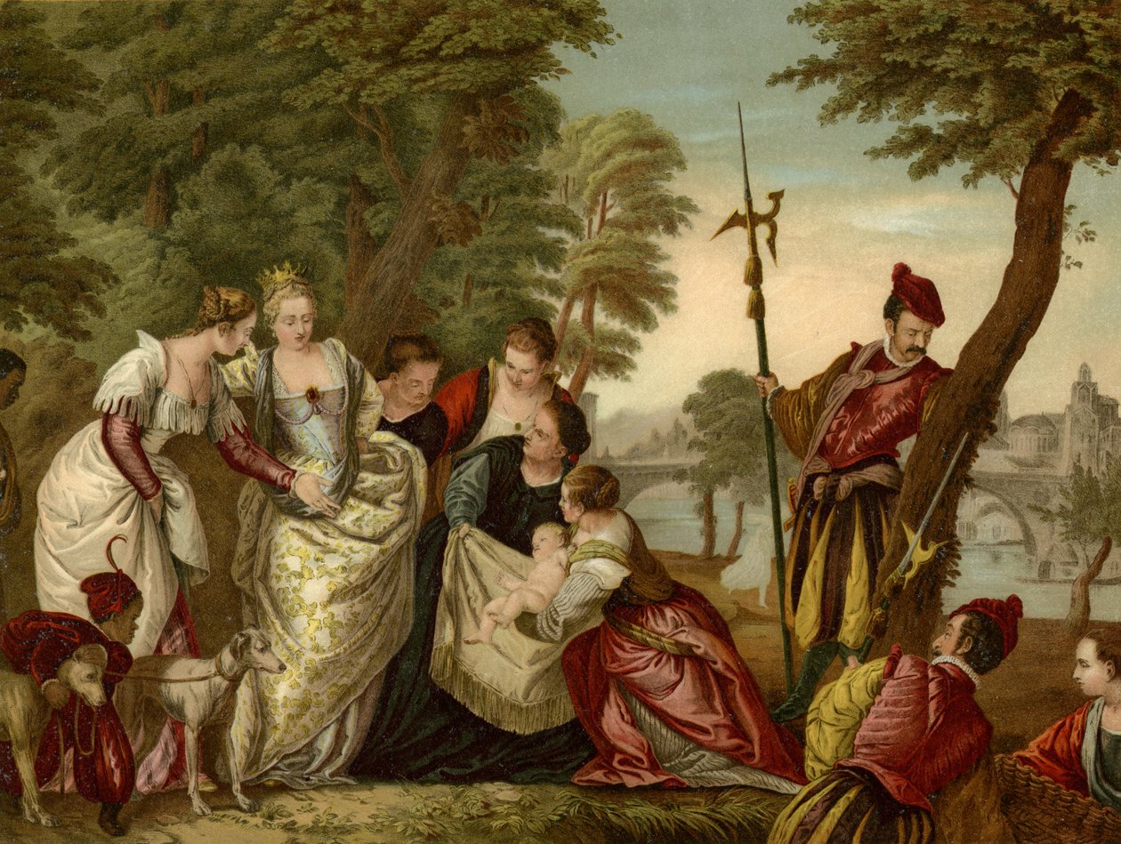 A descoberta de Moisés de after Veronese