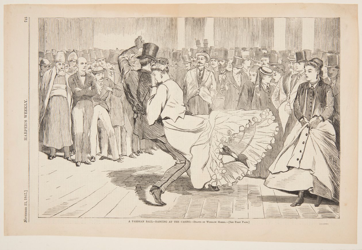 Um Baile Parisiense – Dançando no Mabille, Paris de Winslow Homer
