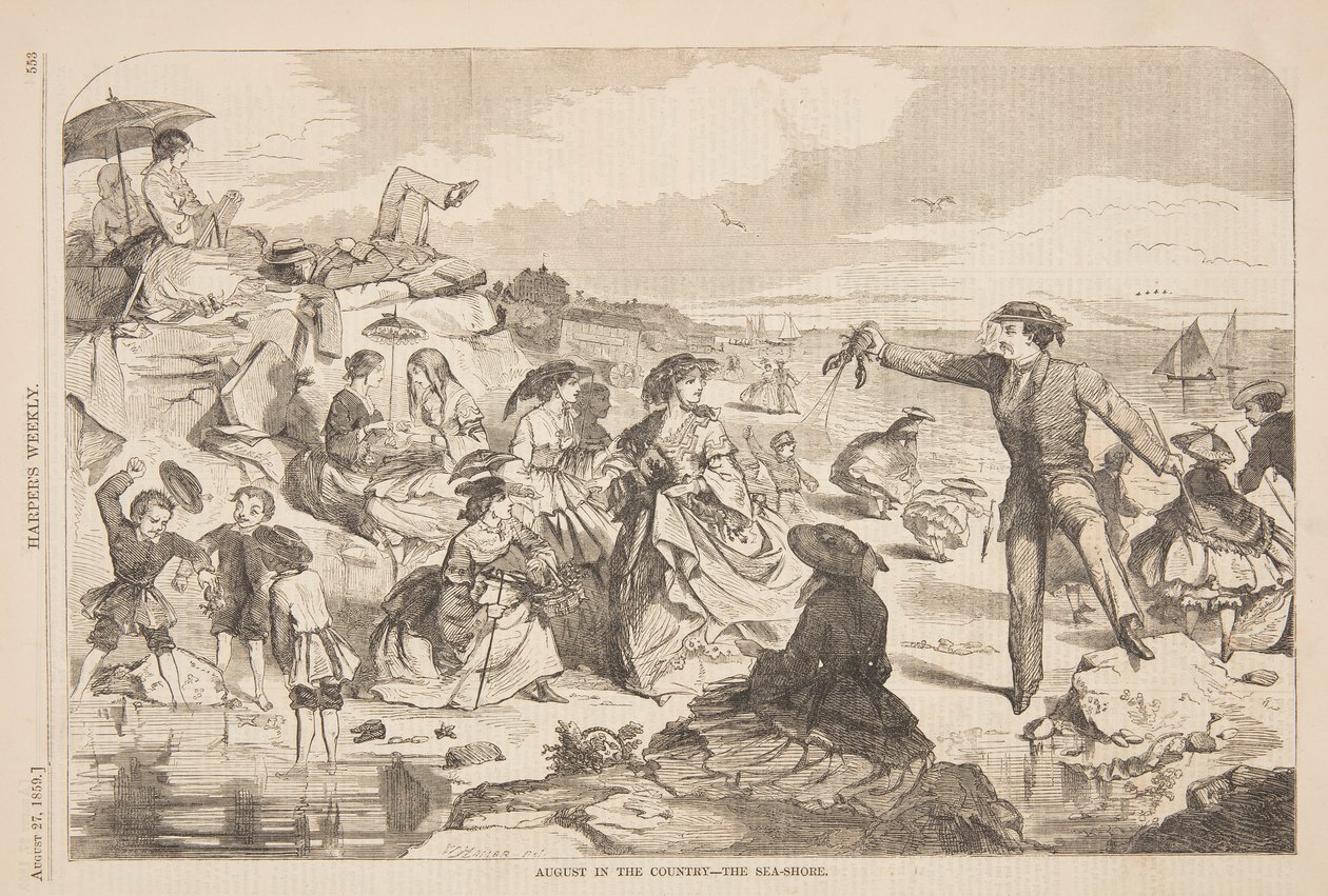 Agosto no Campo – A Beira-mar de after Winslow Homer