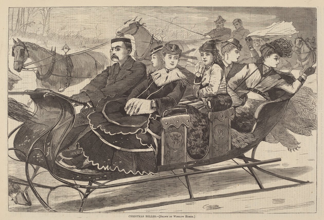 Belas de Natal de after Winslow Homer