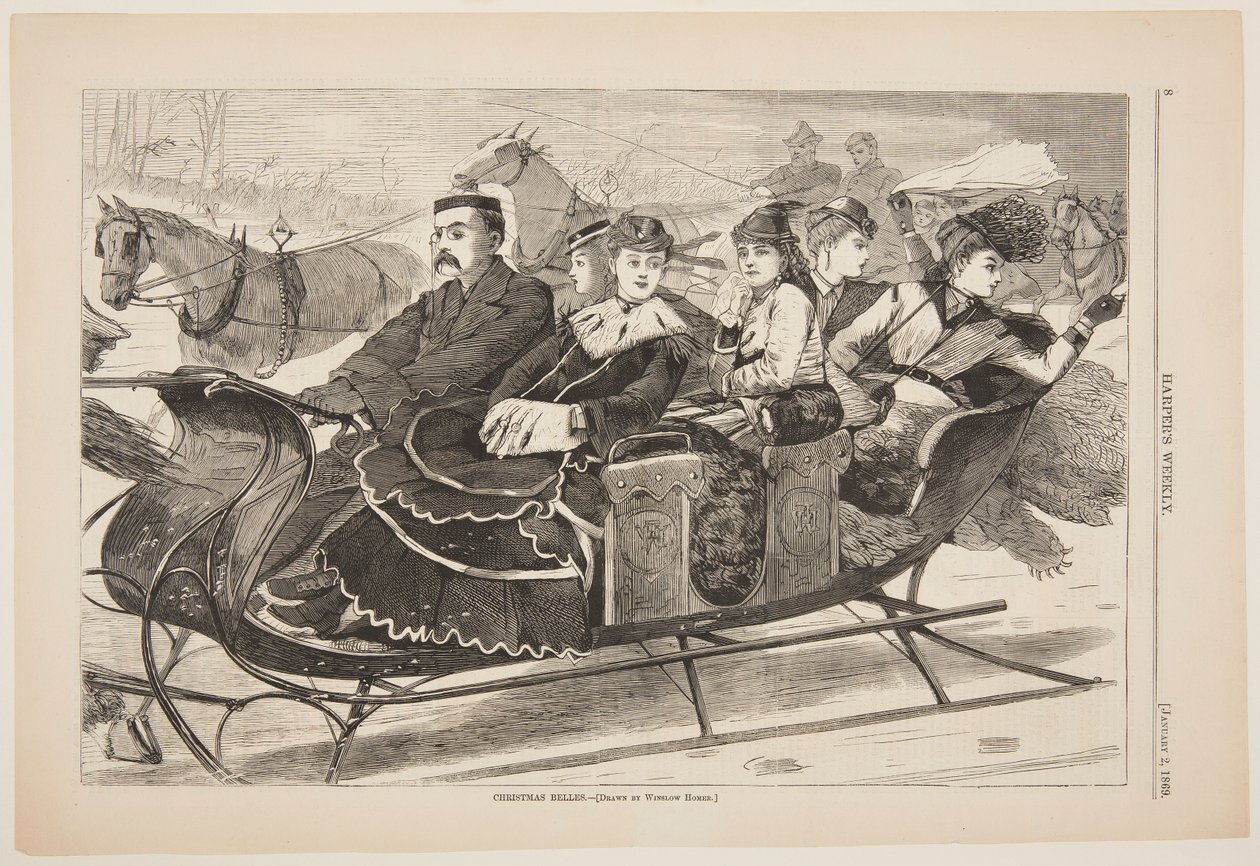 Belas de Natal de after Winslow Homer