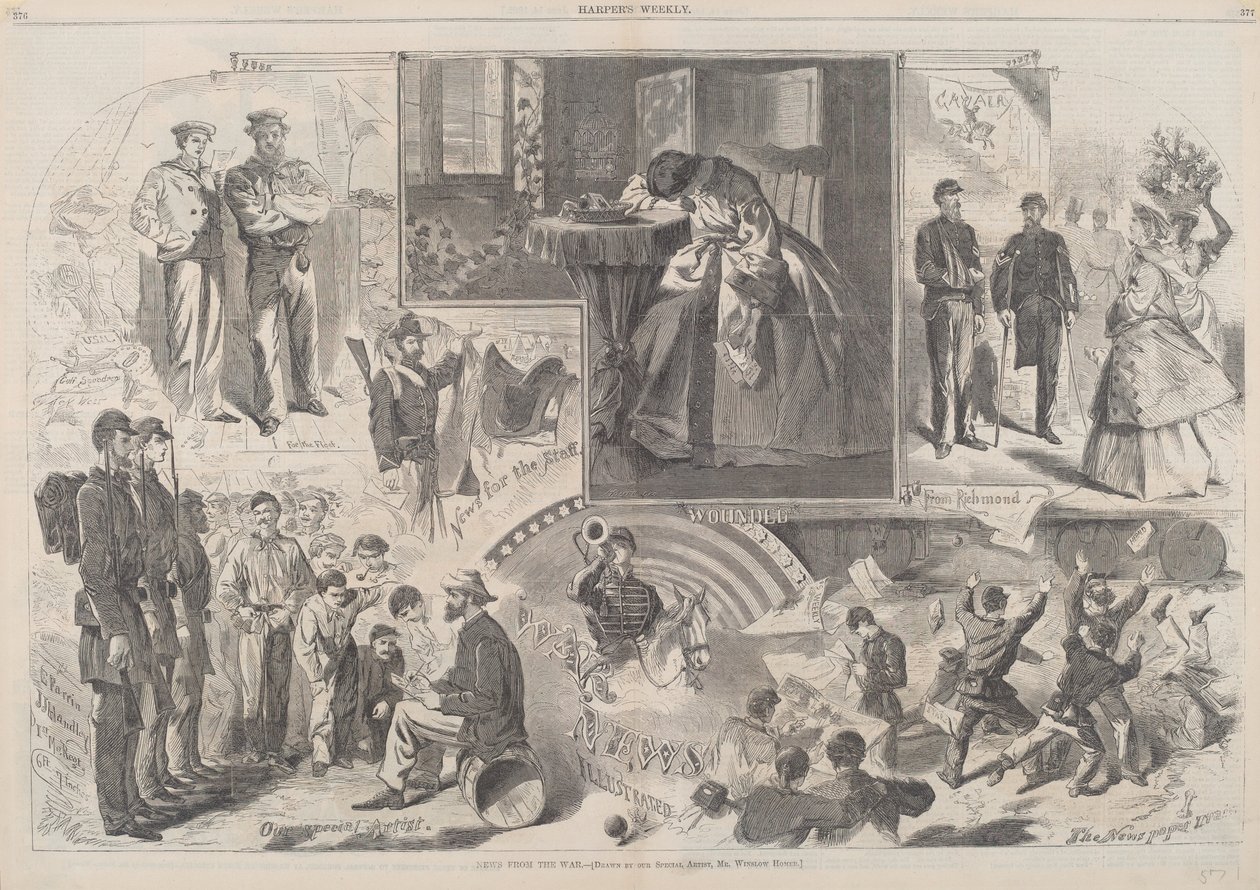 notícias da guerra de after Winslow Homer