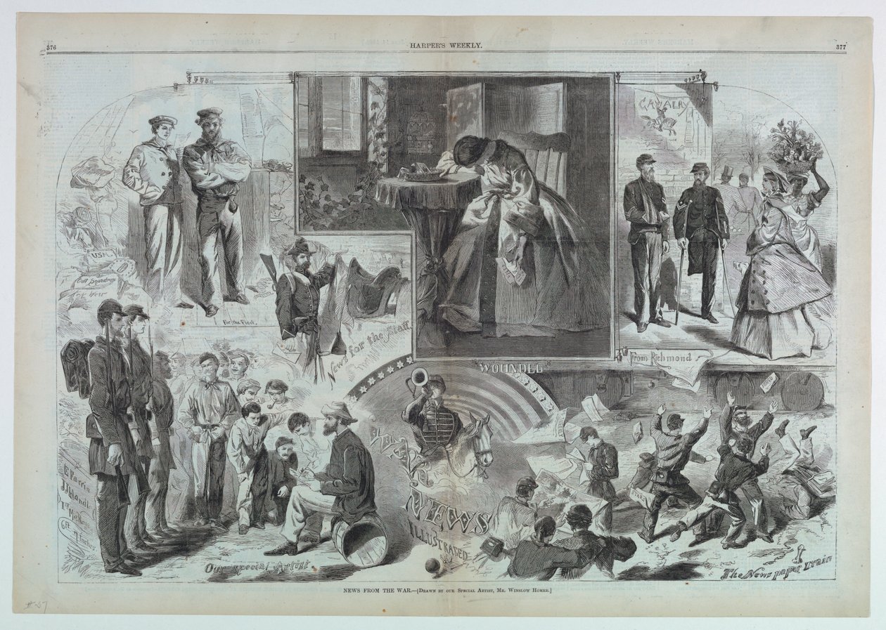 notícias da guerra de after Winslow Homer