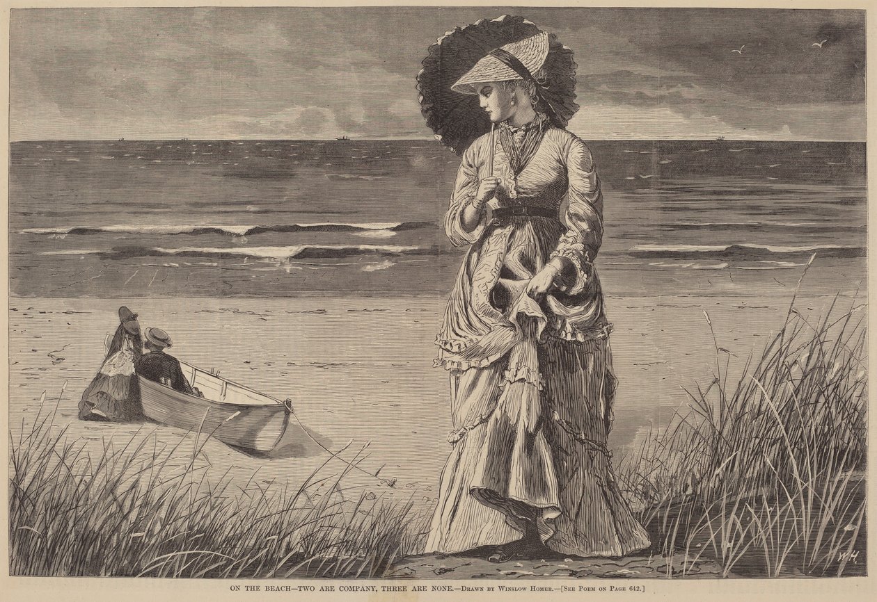 Na Praia - Dois são Companhia, Três são Nenhum de after Winslow Homer