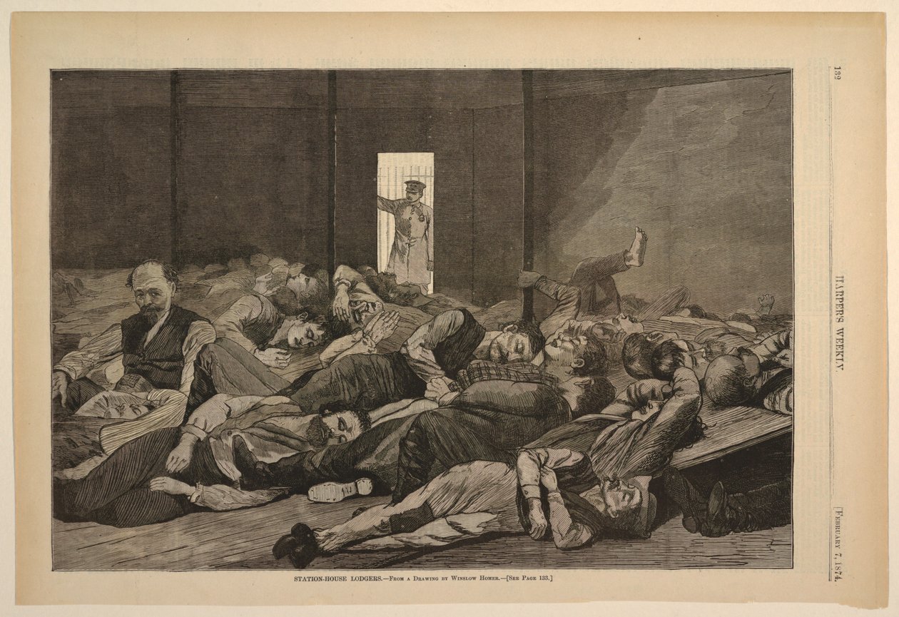 Inquilinos da Estação de after Winslow Homer