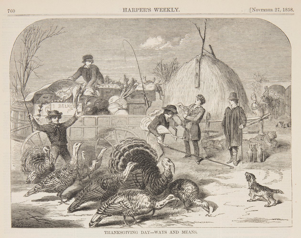 Dia de Ação de Graças - Maneiras e Meios de after Winslow Homer