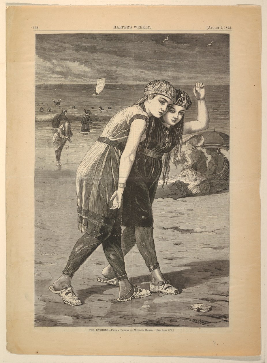 Os banhistas de after Winslow Homer