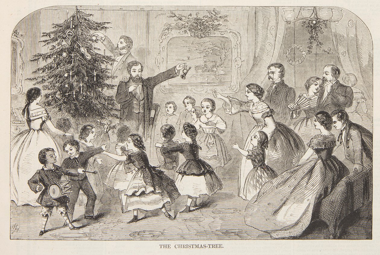 A árvore de natal de after Winslow Homer