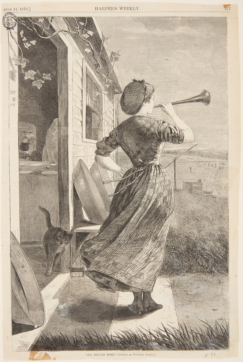 A corneta do jantar de Winslow Homer