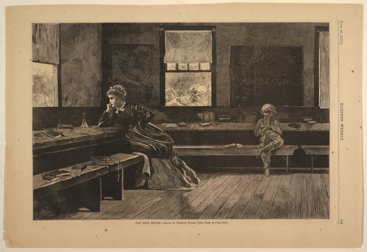 O recesso do meio-dia de after Winslow Homer