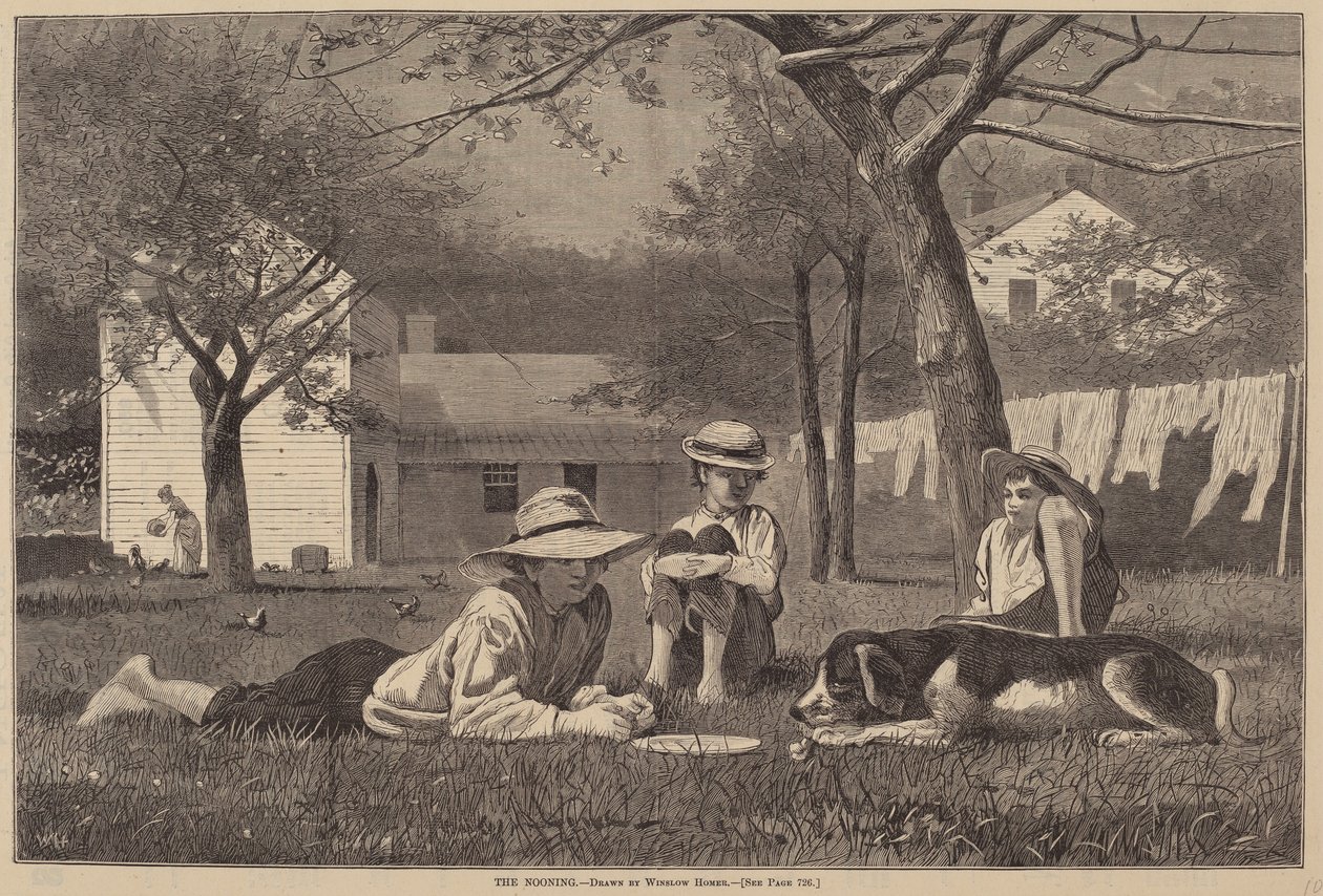 O meio-dia de after Winslow Homer