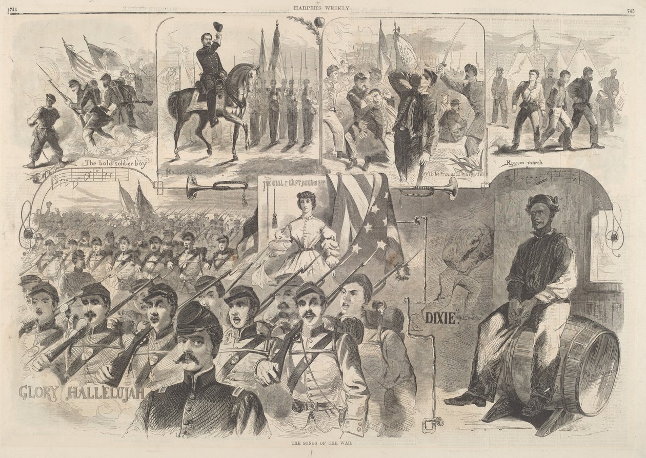 As canções de guerra de after Winslow Homer