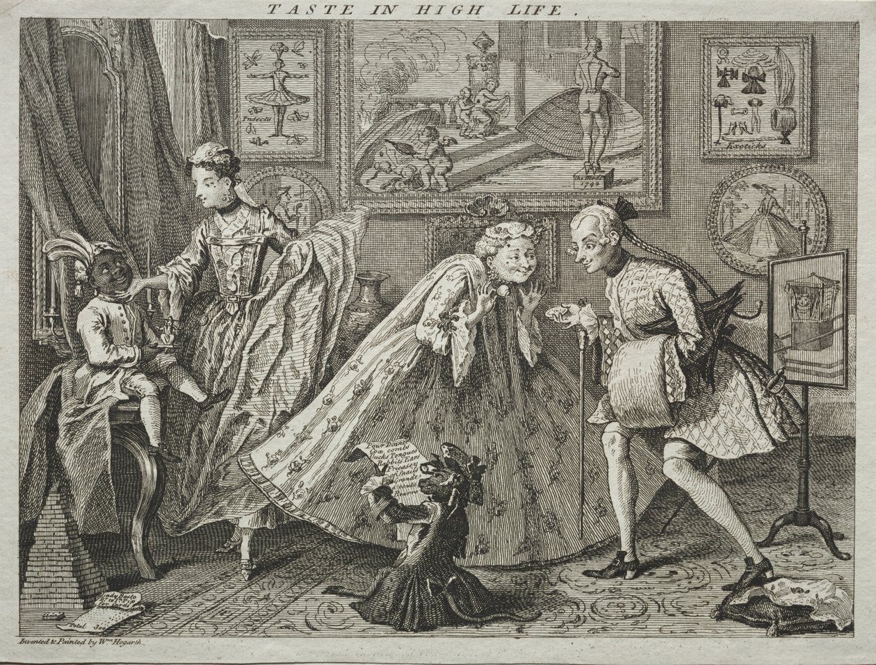 Sabor na alta vida de after a design by William Hogarth