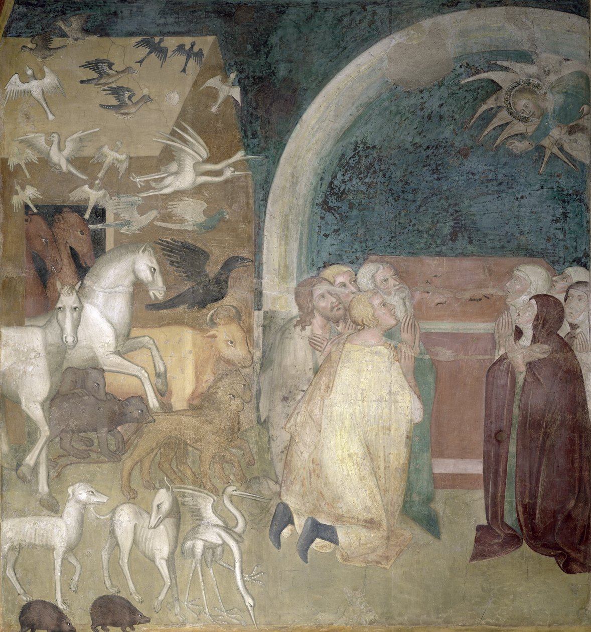 Deixando a arca, 1356-67 de also Manfredi de Battilori Bartolo di Fredi