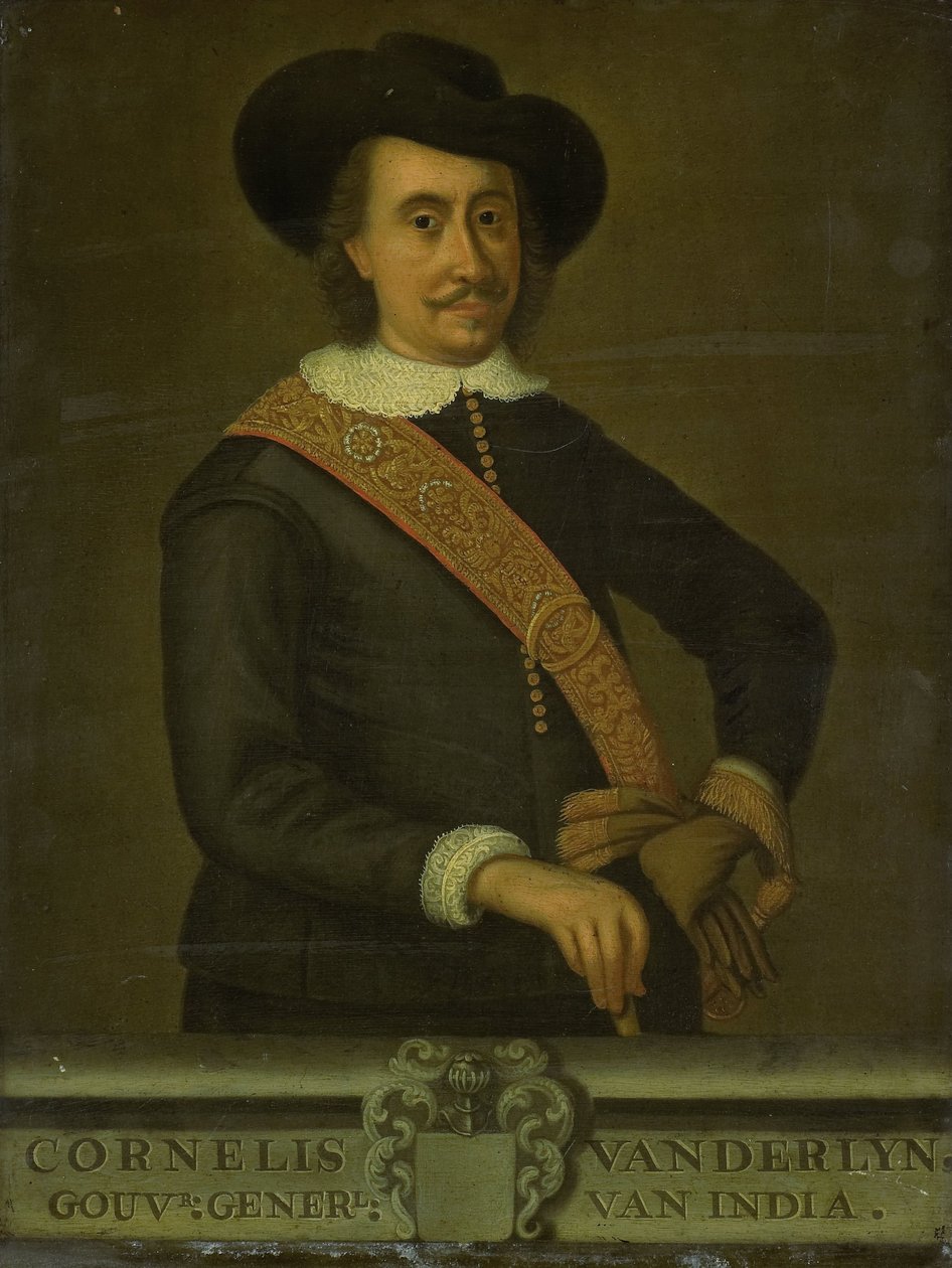 Retrato de Cornelis van der Lijn, Governador-Geral das Índias Orientais Holandesas de anonymous (copy after)