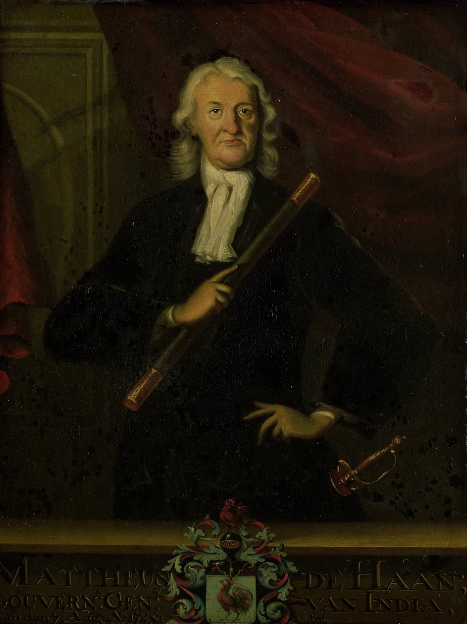 Retrato de Mattheus de Haan, governador-geral das Índias Orientais Holandesas de anonymous (copy after)