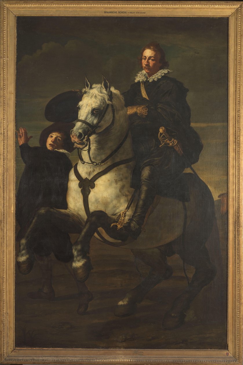 Retrato de um homem a cavalo de anonymous (possibly)