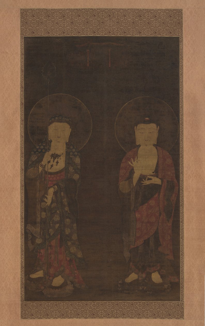 Amitabha e Kshitigarba de anonymous 