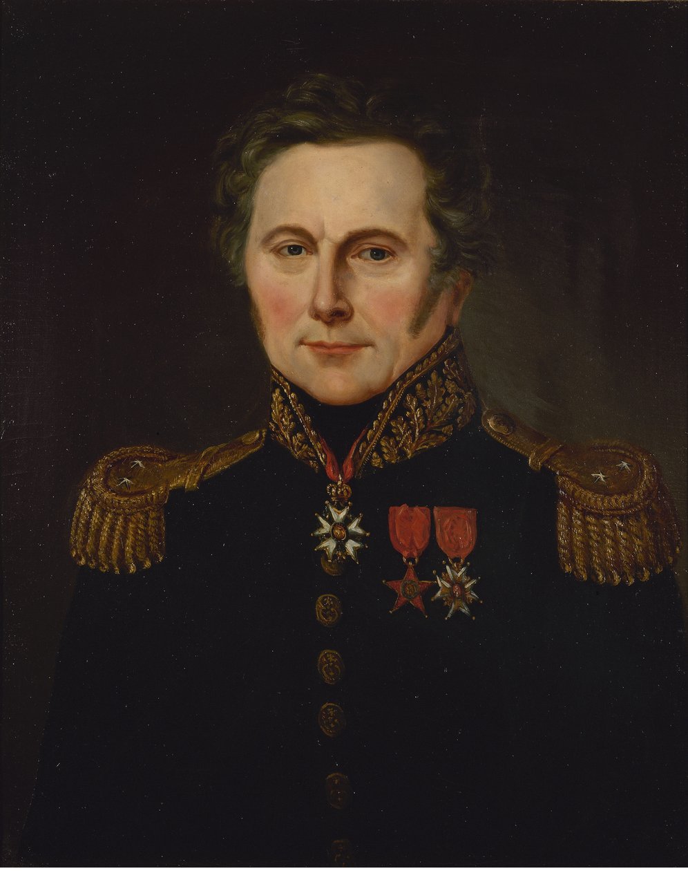 Francês: Portrait du général Louis Hugo (1777-1843) de anonymous 