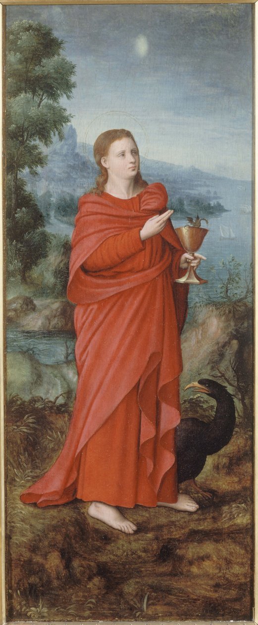 Francês: Saint Jean à Patmos de anonymous 