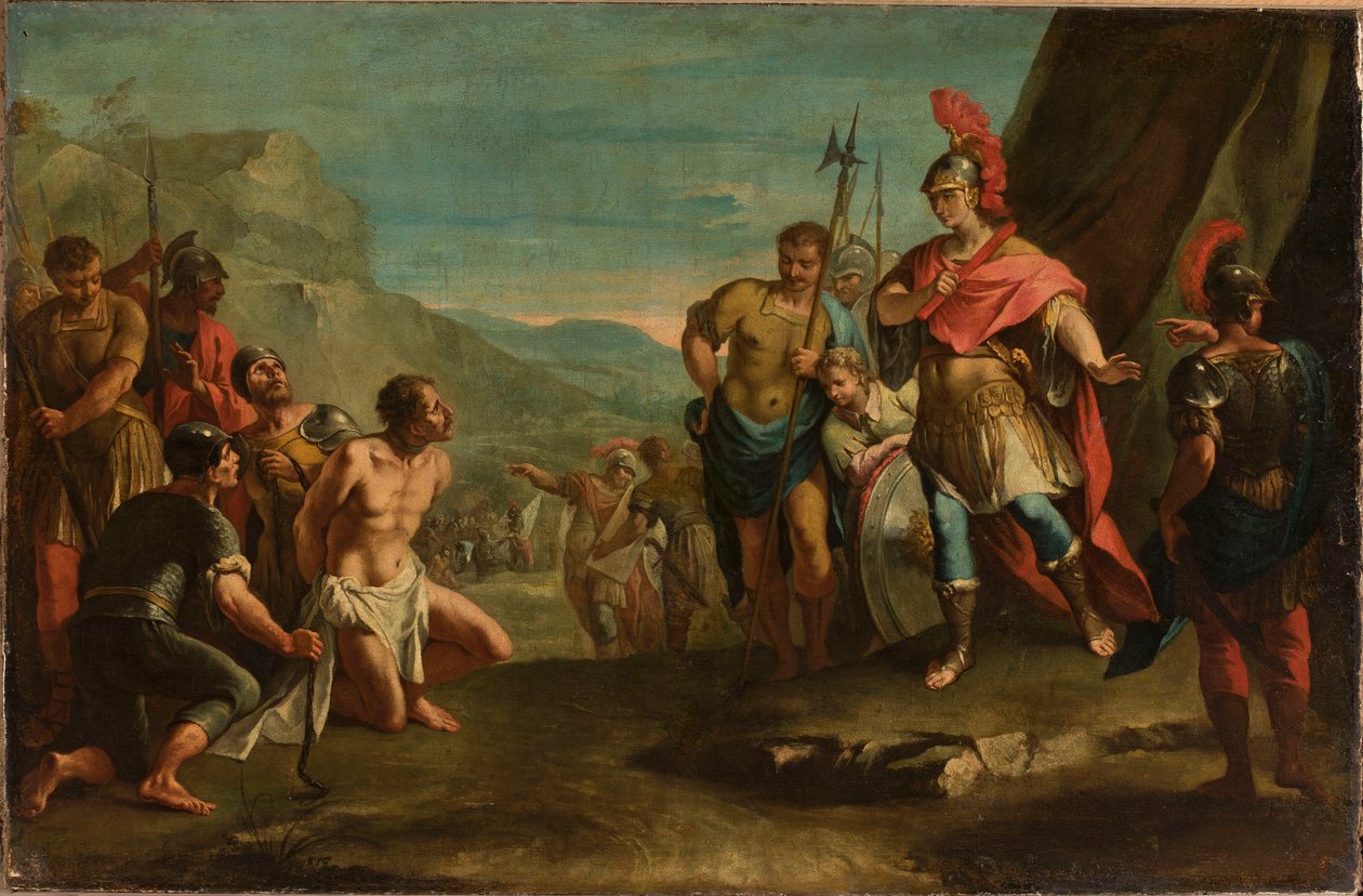 Assassino de Dario antes de Alexandre (Rei Porus e Alexandre, o Grande) de anonymous 