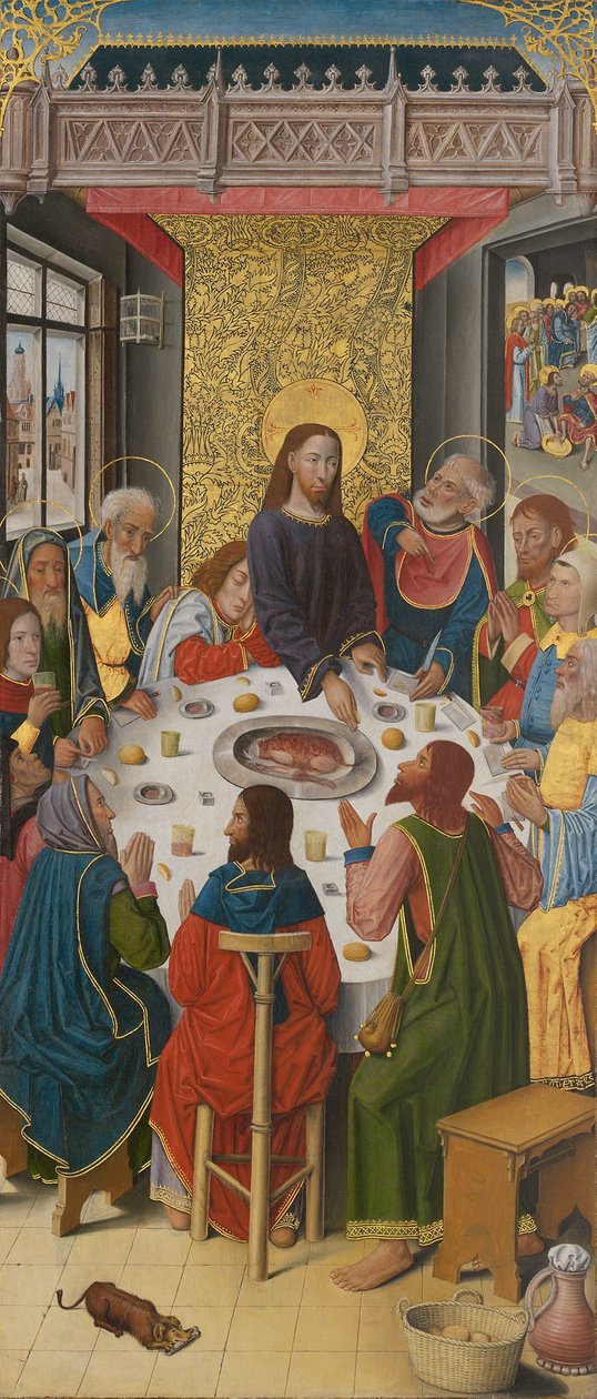 Painéis do altar-mor da Cartuxa de Saint-Honoré, Thuison-les-Abbeville: A Última Ceia de anonymous 