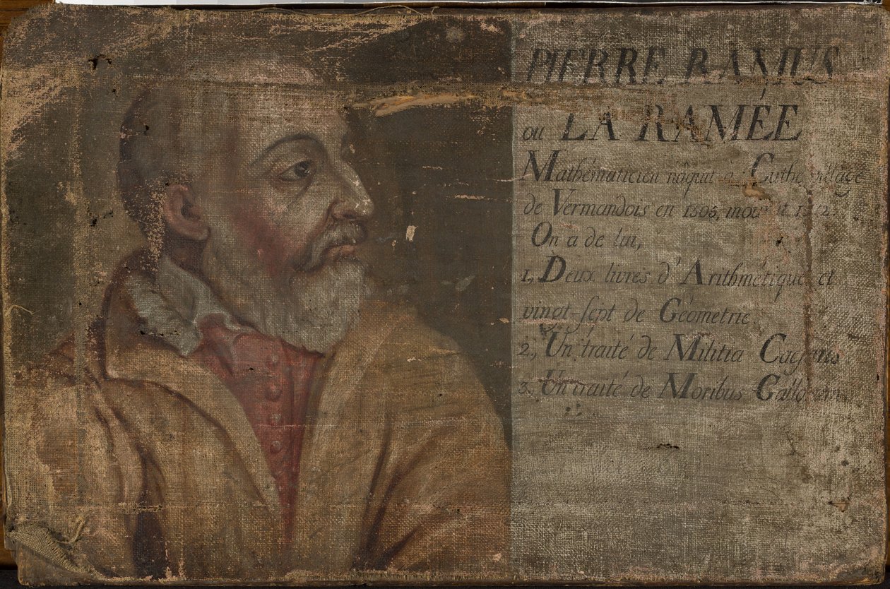 Retrato de Petrus Ramus, matemático de anonymous 