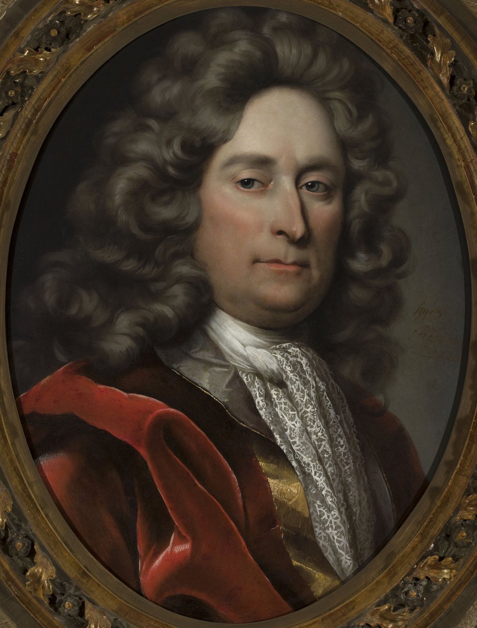 Retrato de um homem com uma peruca cinzenta de anonymous 