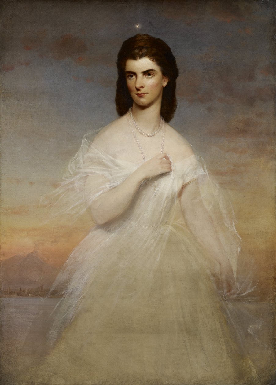 Retrato da Rainha Maria Sophia de Nápoles de Franz Xaver Winterhalter