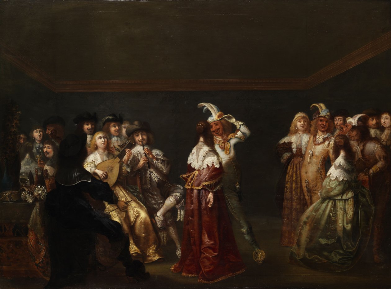 A dança do bobo da corte de attributed to Palamedes Palamedesz