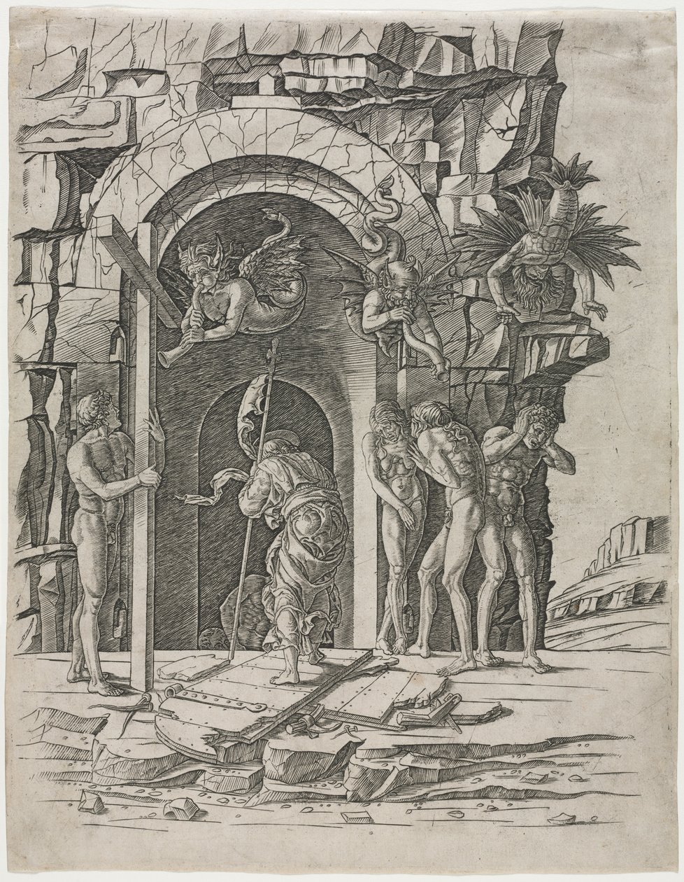 Descida ao Limbo de attributed to Andrea Mantegna