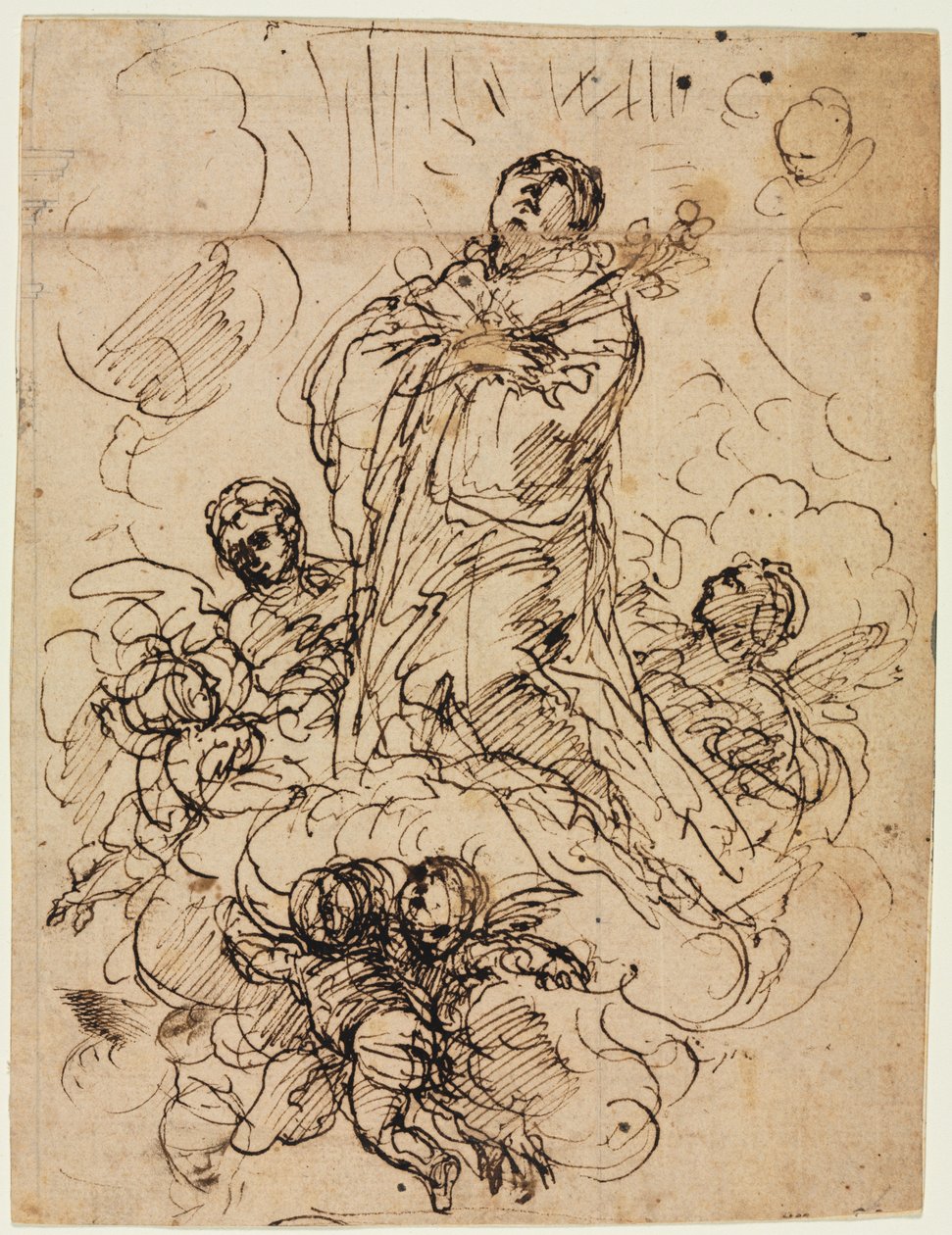 Apoteose de um santo de attributed to Antonio Domenico Gabbiani