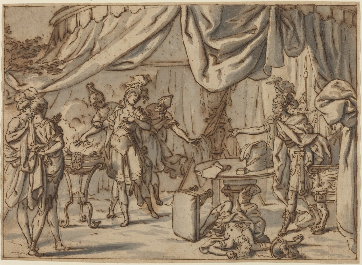 Mucius Scaevola de attributed to Bernardo Castello