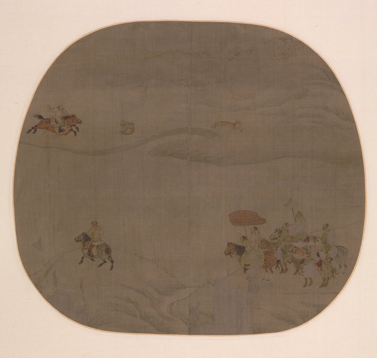 A caça do outono de attributed to Chen Juzhong
