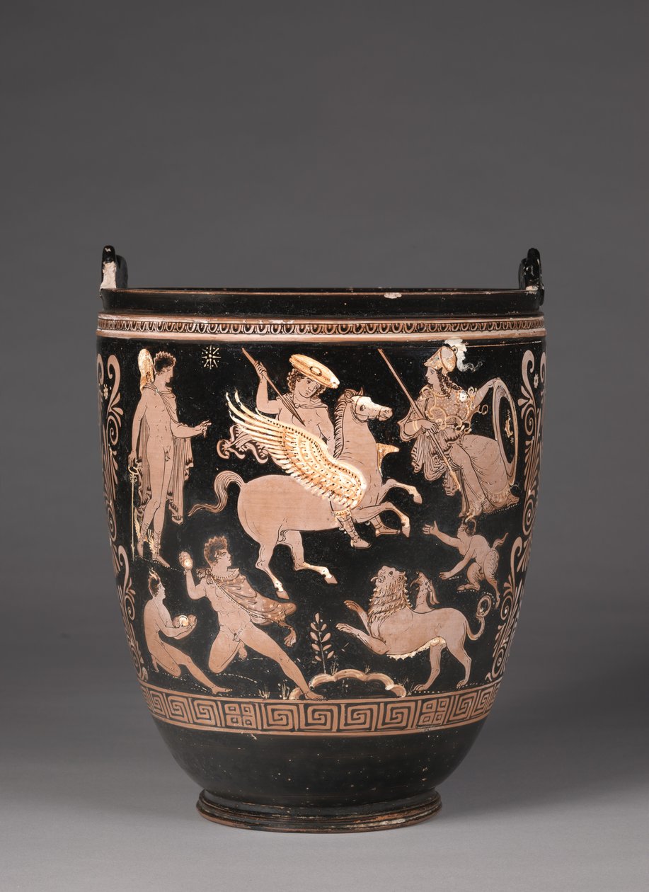 Apúlia Situla, c. 350 aC. de attributed to. Group of the Dublin