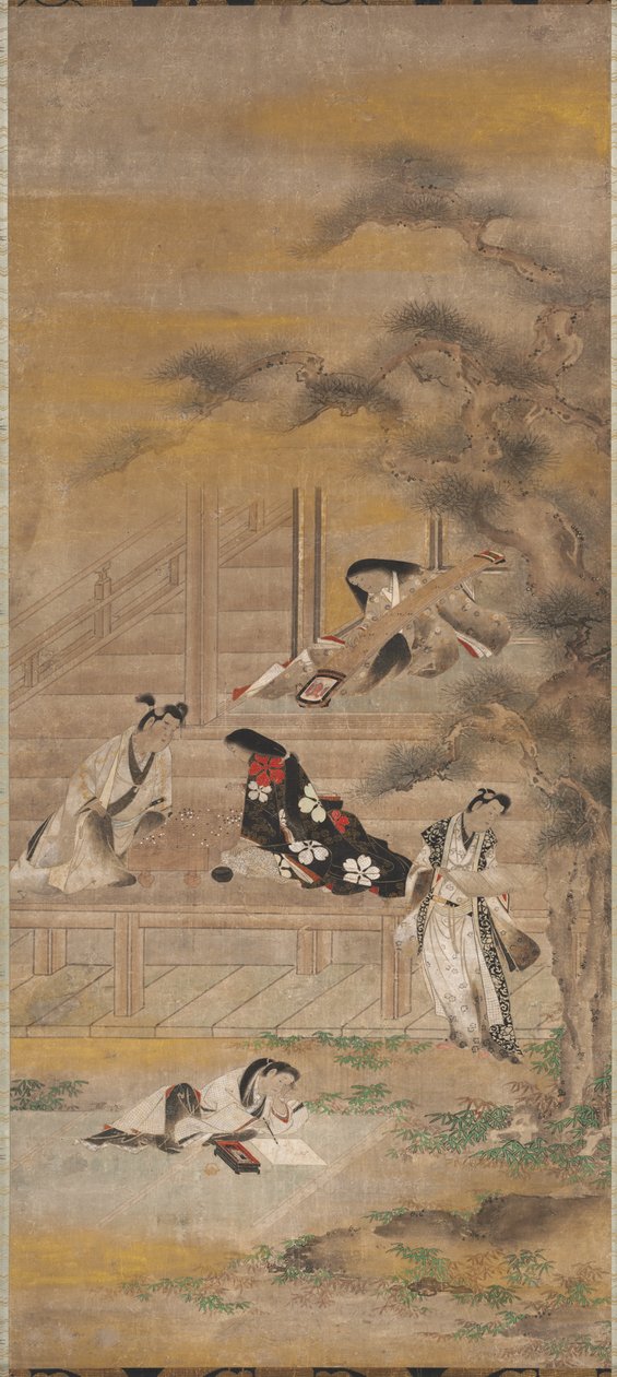 Os quatro prazeres de attributed to Iwasa Matabei