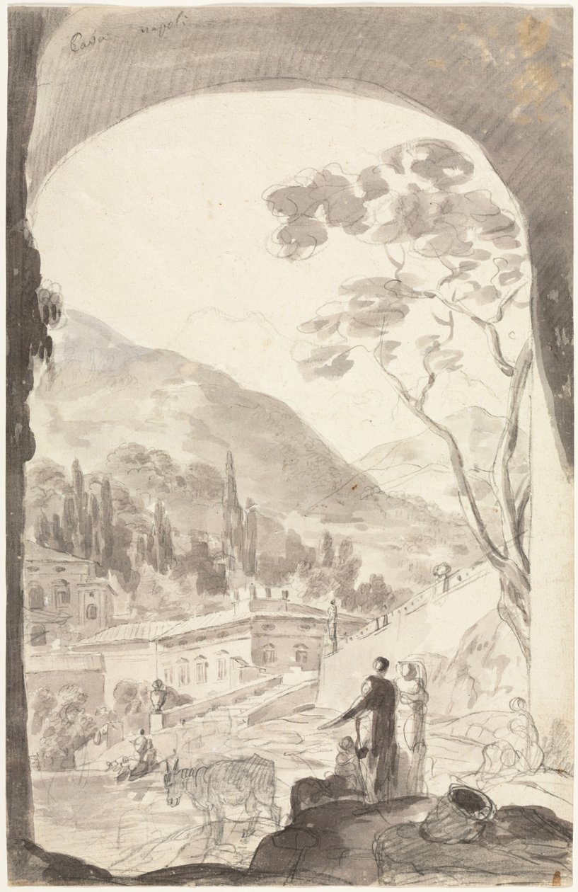Pedreira de Nápoles de attributed to Jean Honoré Fragonard