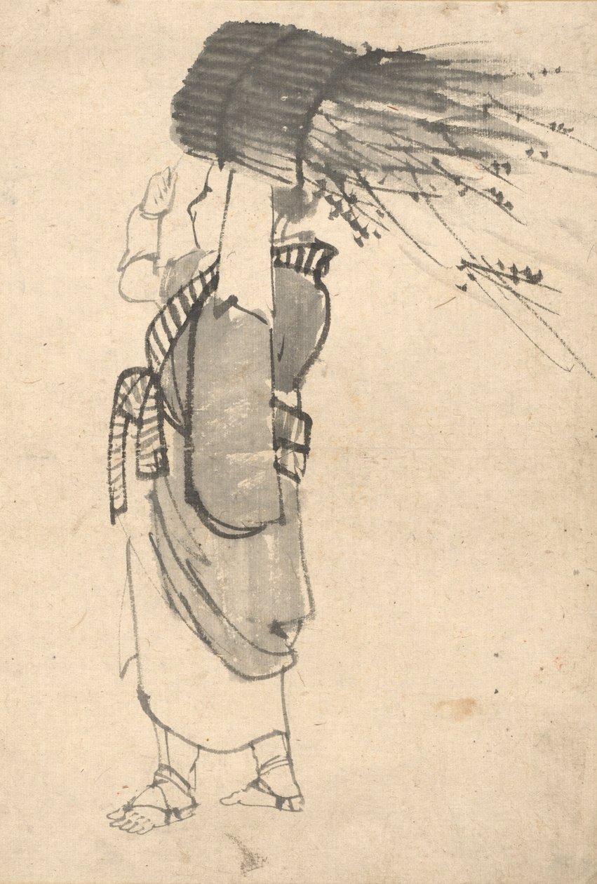 O Portador de Bicha de attributed to Kono Bairei