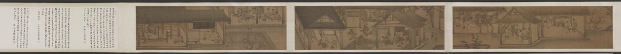 Sericultura (O Processo de Fazer Seda) de attributed to Liang Kai