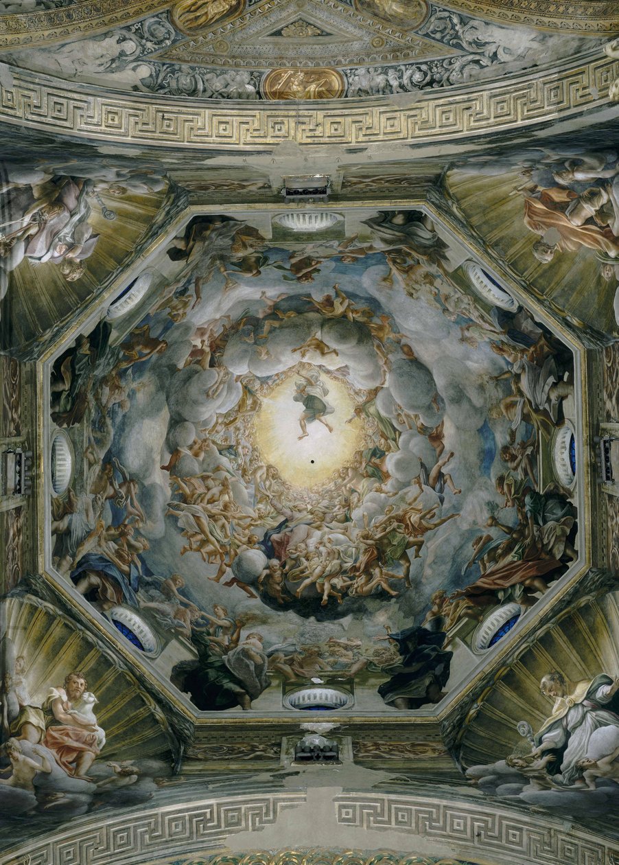 Assunção da Virgem, do teto da cúpula, 1526-30 de Antonio da Correggio