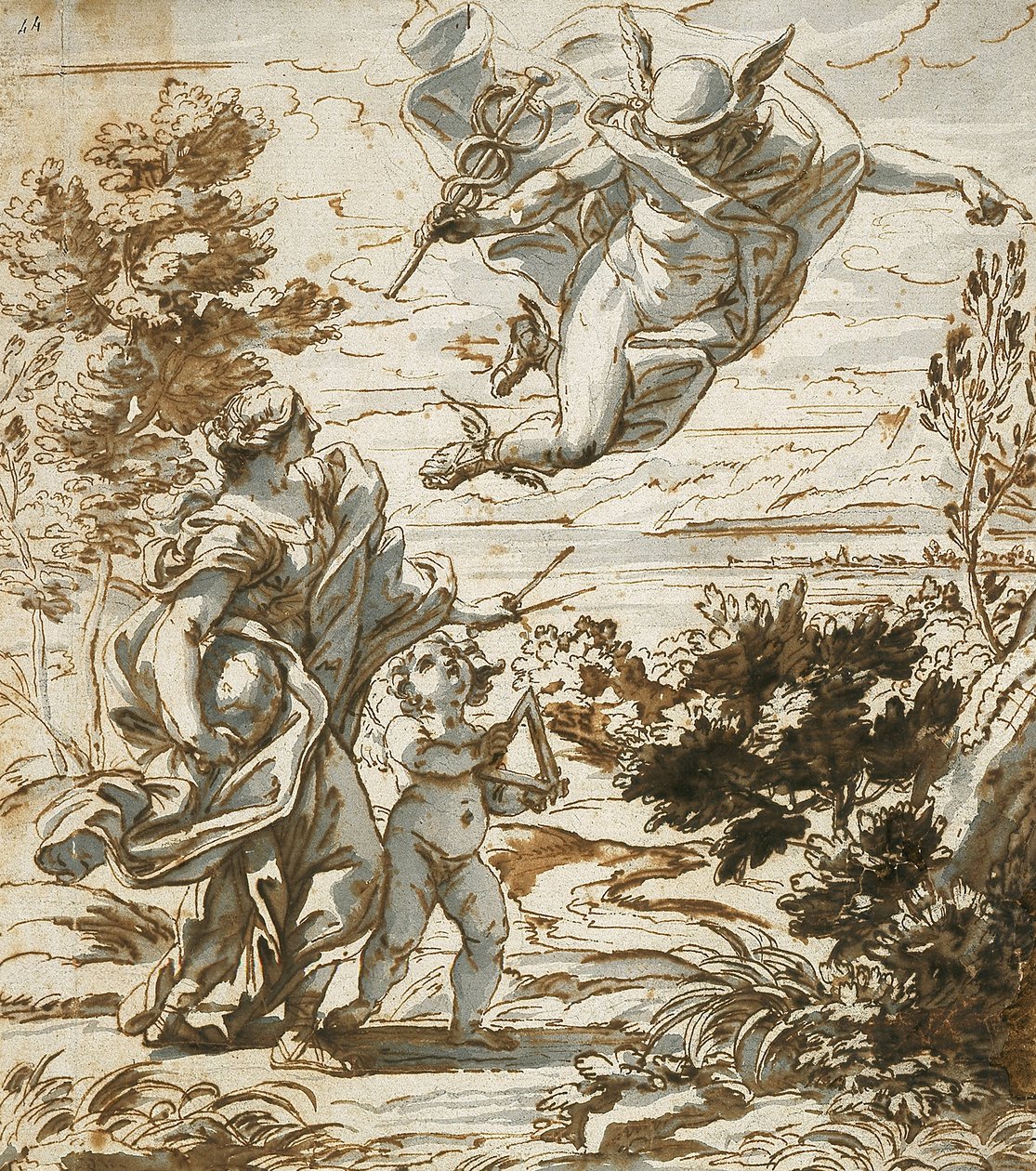 Geografia Líder de Mercúrio de Giovanni Battista Gaulli