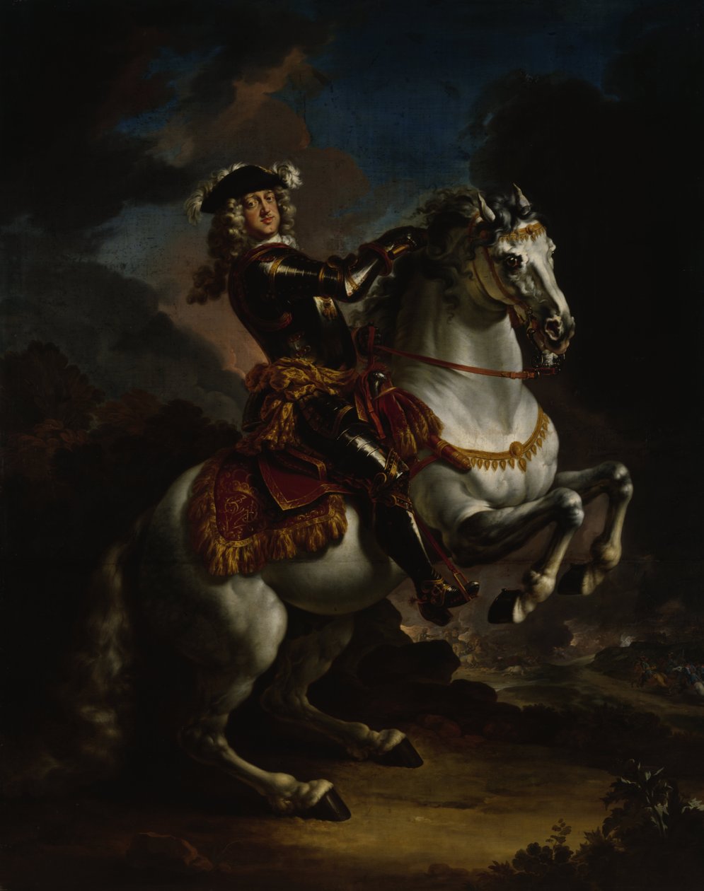 Eleitor Johann Wilhelm von Pfalz-Neuburg a cavalo de Jan Frans Douven