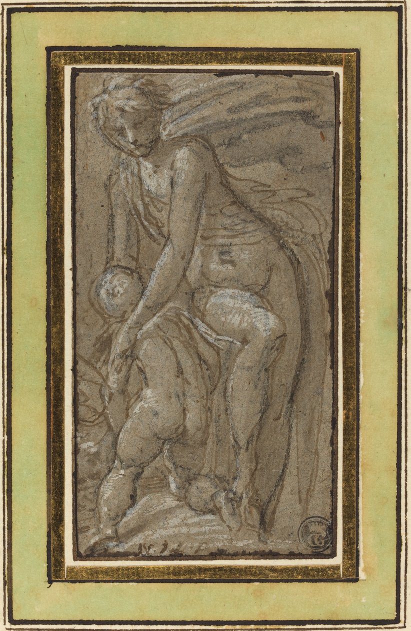 Nu com Putto de called Bertoia Jacopo Zanguidi