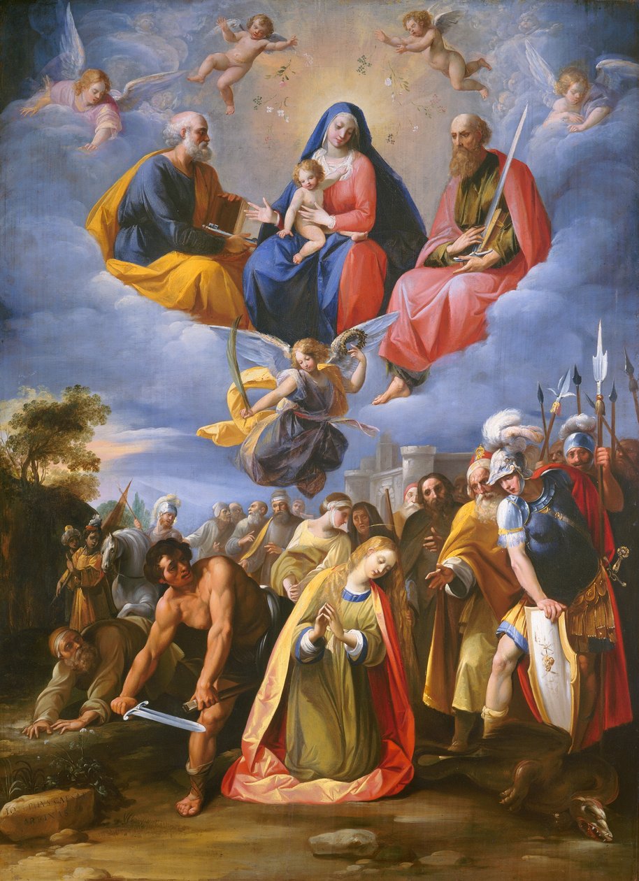 Martírio de Santa Margarida de called Cavaliere d